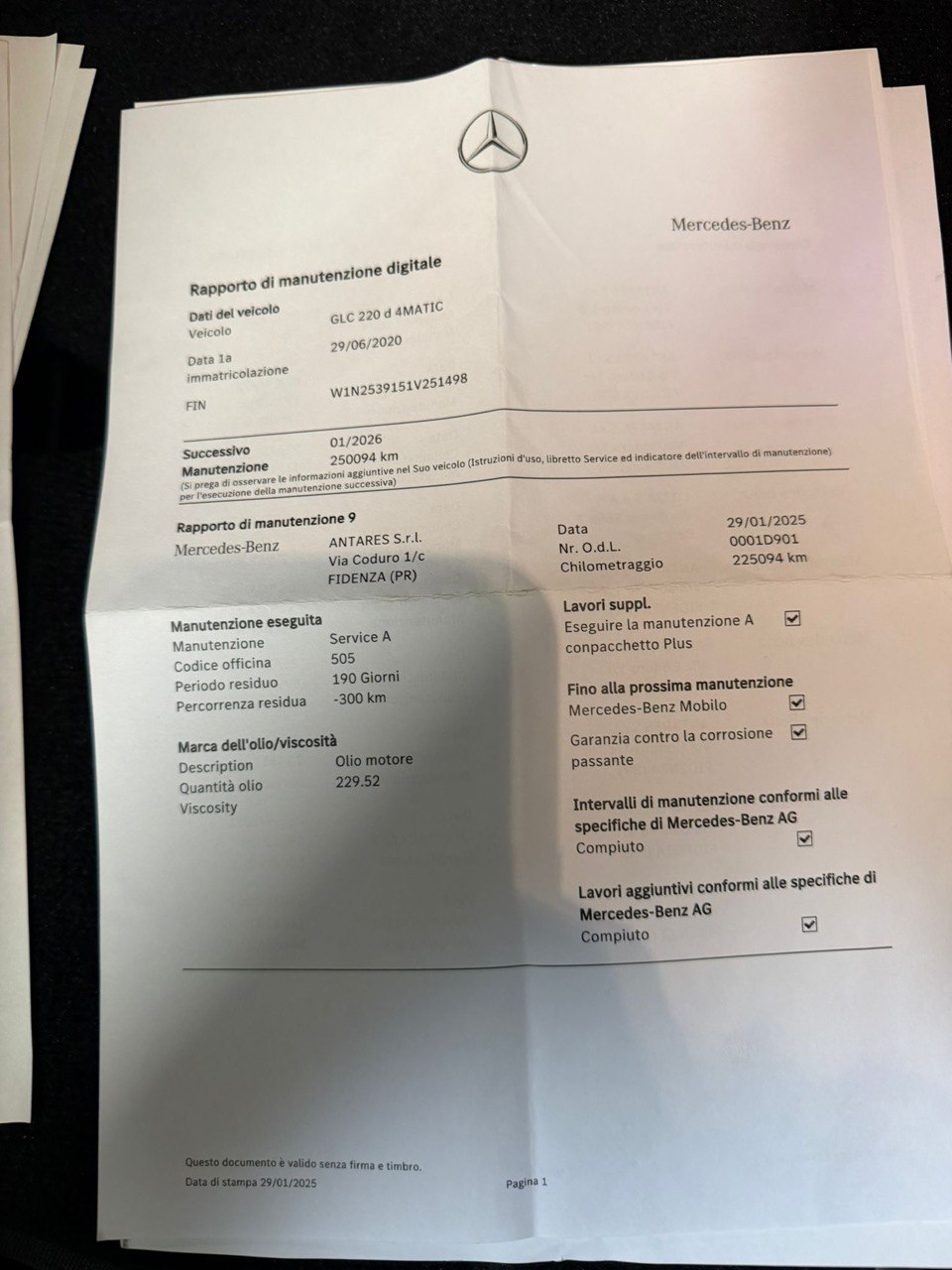 MERCEDES-BENZ GLC220D 4 MATIC