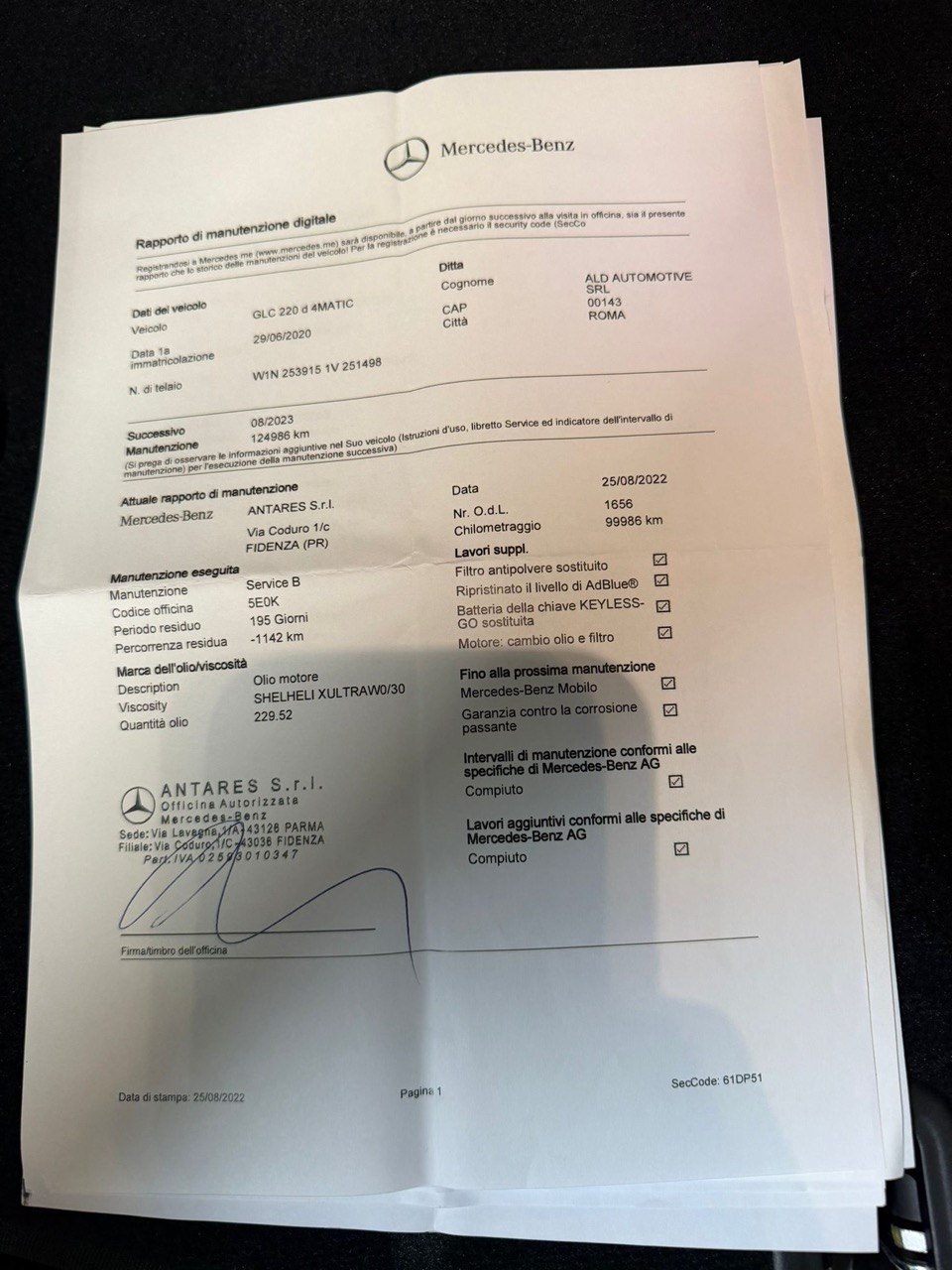 MERCEDES-BENZ GLC220D 4 MATIC